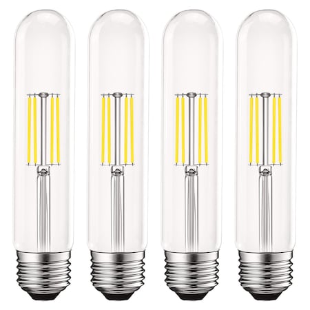 Luxrite T9 Tube LED Light Bulbs 5W 60W Equivalent 500LM 5000K Bright White Dimmable E26 Base, 4PK LR21656-4PK